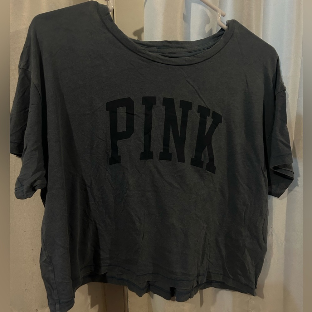 PINK Cropped Tee